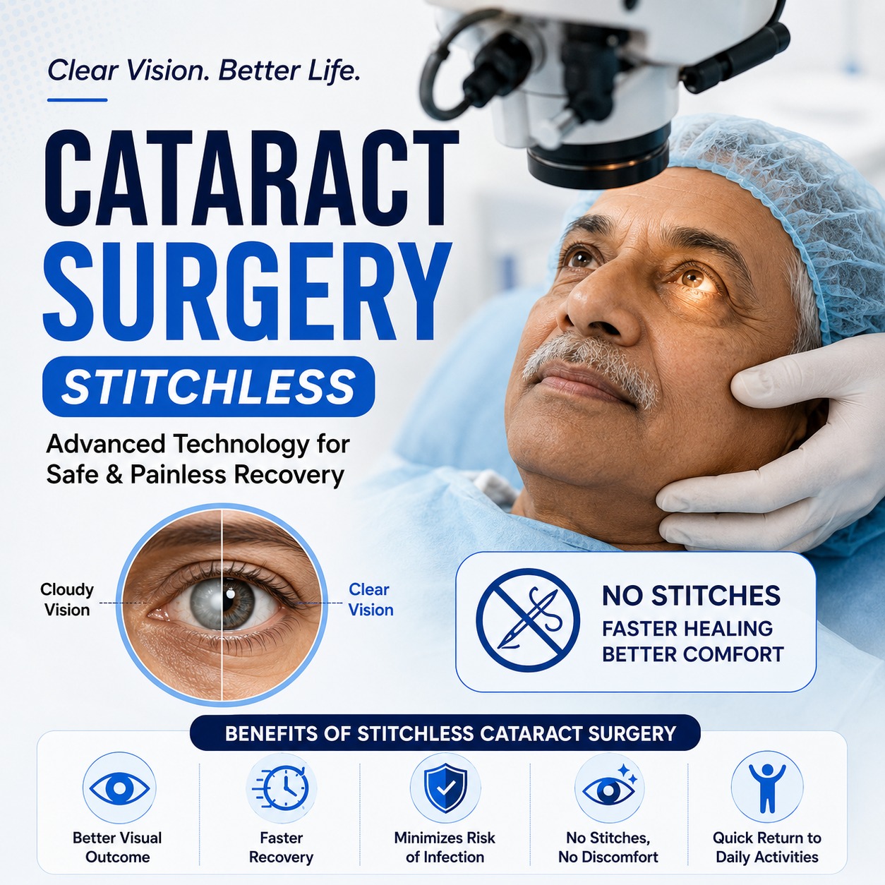 Cataract Surgery Stitchless
