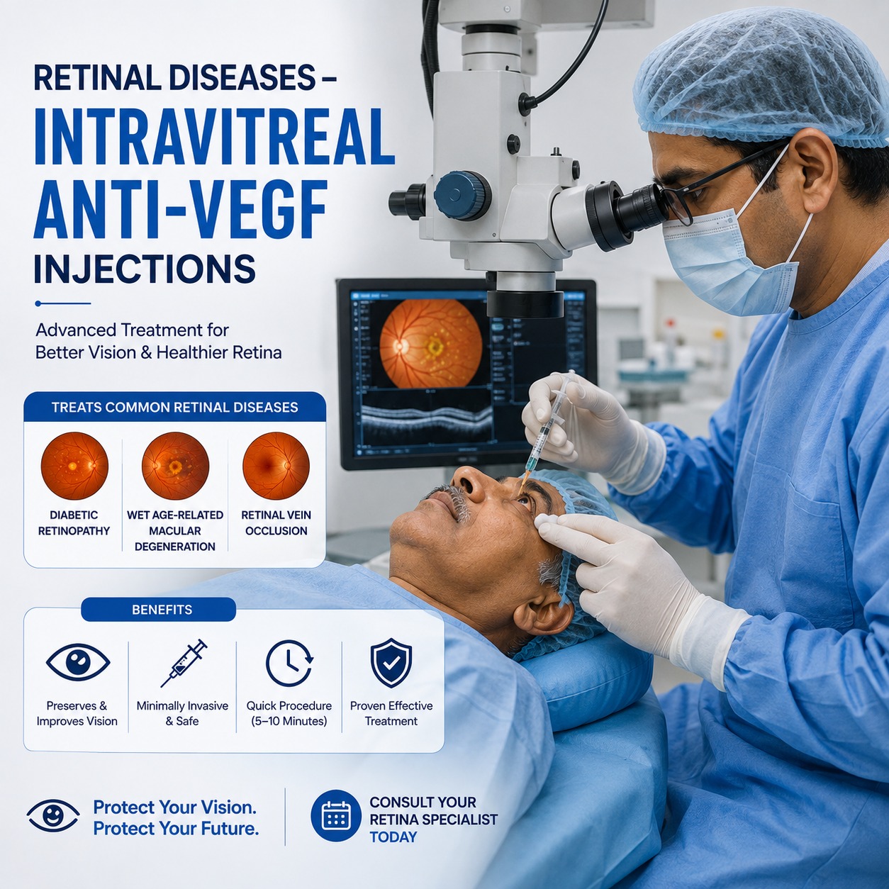 Retinal Diseases – Intravitreal Anti-VEGF Injections